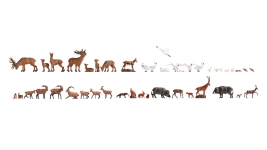 Noch 16053 - H0 - Mega-Spar-Set Wildtiere (45 Stück)